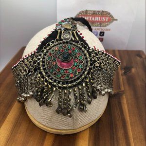 Vintage Headpiece Afghan headpiece, Hair Jewelry, Headpiece Jewelry, Tribal